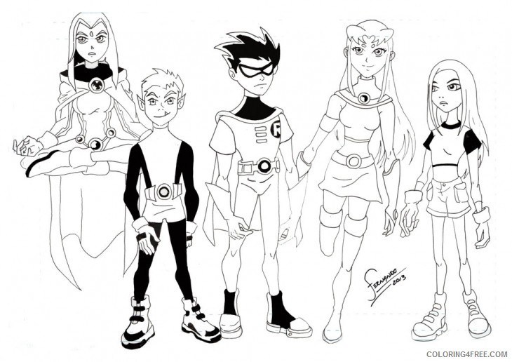 Teen Titans Coloring Pages Pictures - Whitesbelfast