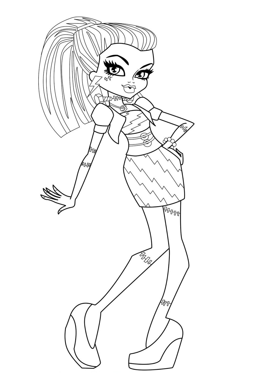 Rainbow High Coloring Pages Free : Rainbow Dream High Quality Free