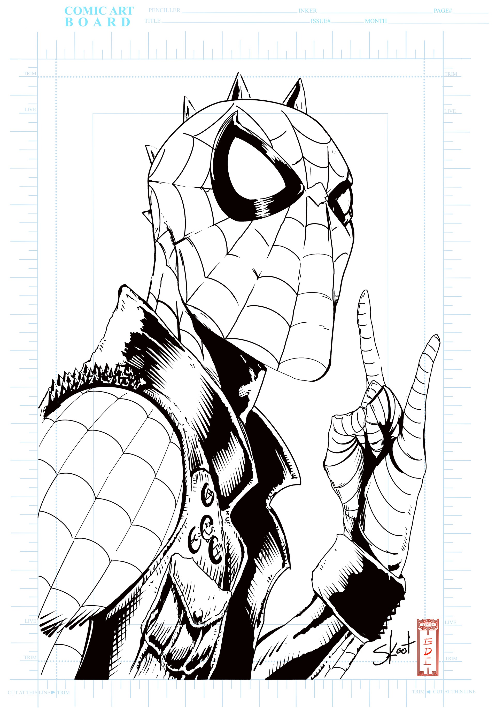 ArtStation - Punk Rock Spider-Man by Skoot Starnes