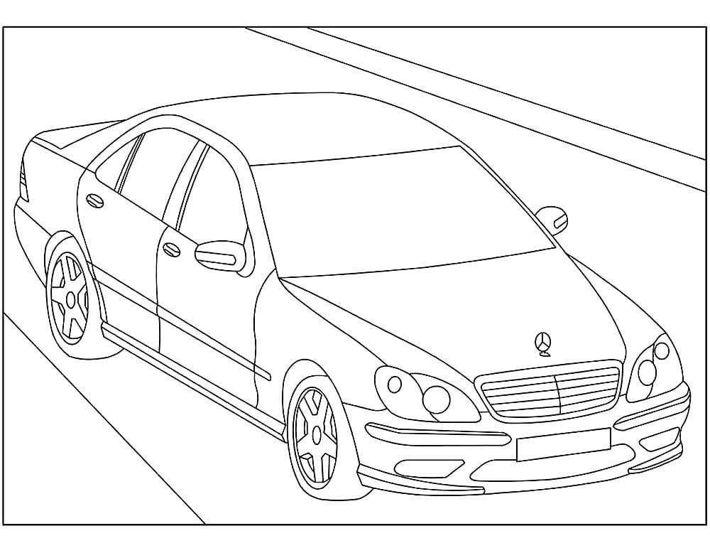 Mercedes Benz Coloring Page - Coloring Home