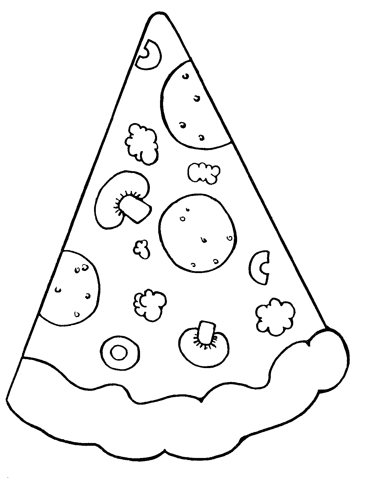 Pizza Coloring Pages Coloring Home