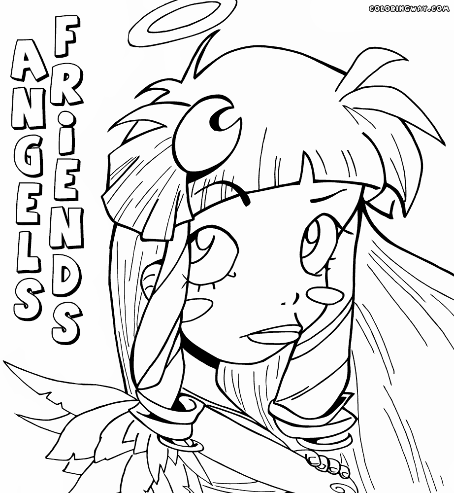 Angels Friends coloring pages | Coloring pages to download and print