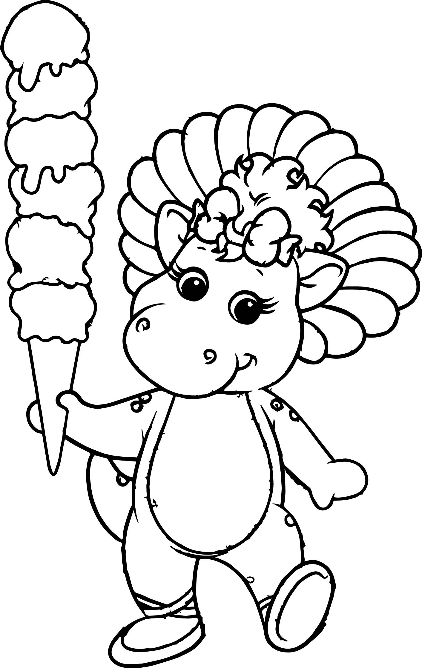 Baby Bop Coloring Pages - Coloring Home