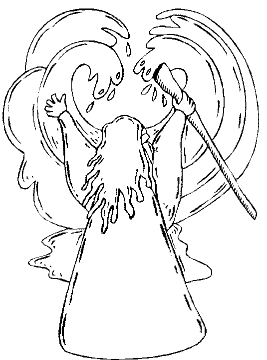 Red Sea Crossing Coloring Pages