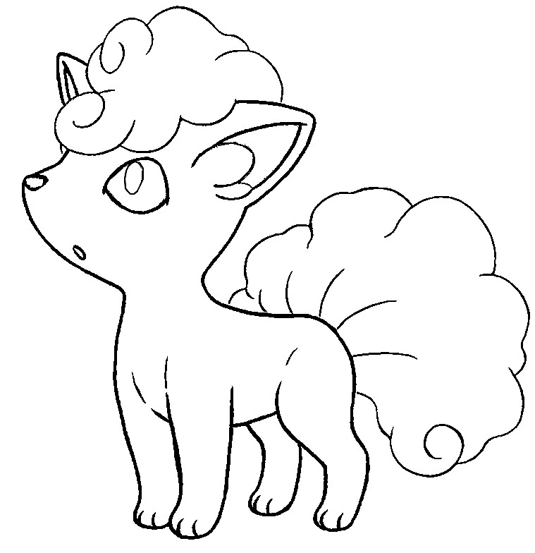 Vulpix Coloring Pages - Coloring Home