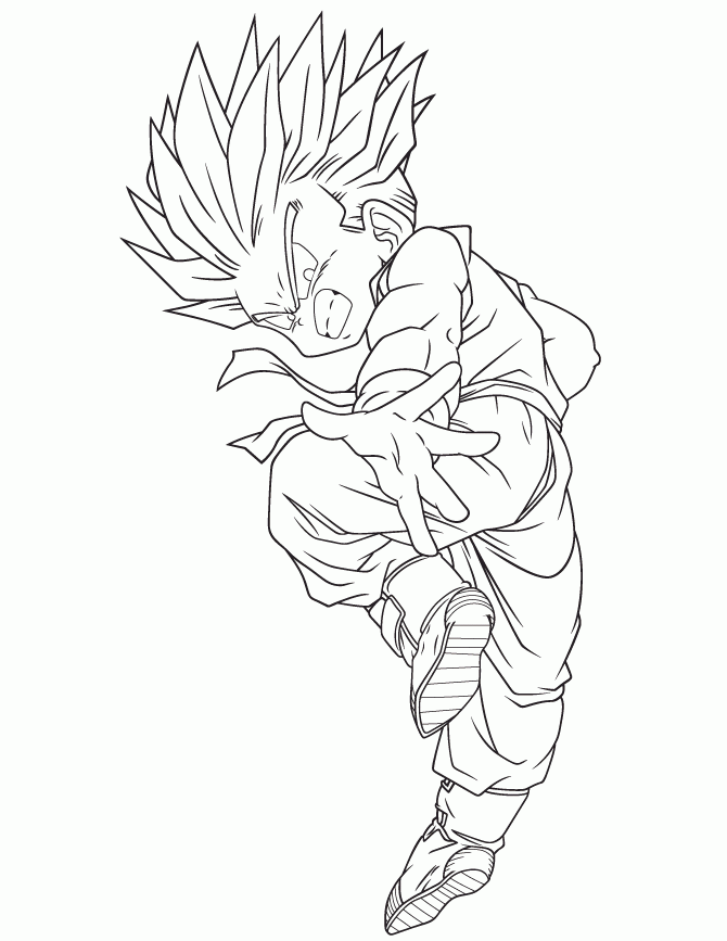 Kid Trunks Coloring Pages 7