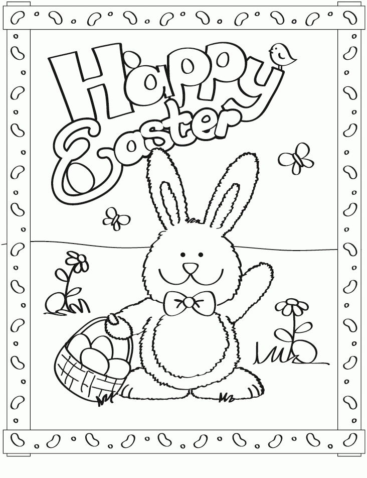 Free Coloring Pictures Easter - Coloring