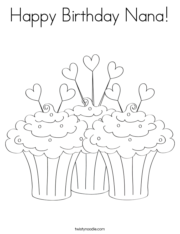 Happy Birthday Coloring Pages For Grandma - High Quality Coloring ... 
