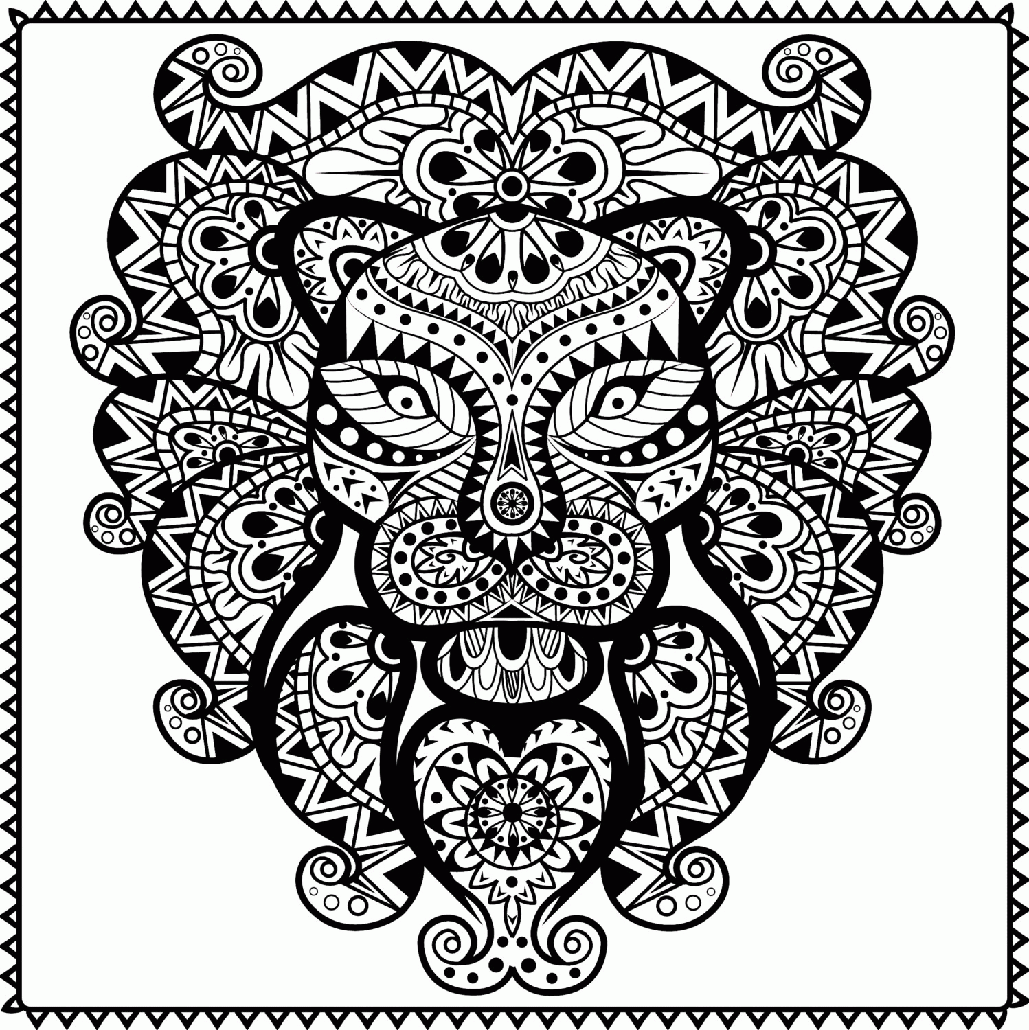 Best Ideas For Coloring Tribal Coloring Pages For Adults 3360 | The ...