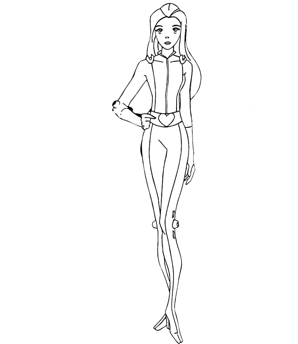 Totally spies coloring pages to download and print for free