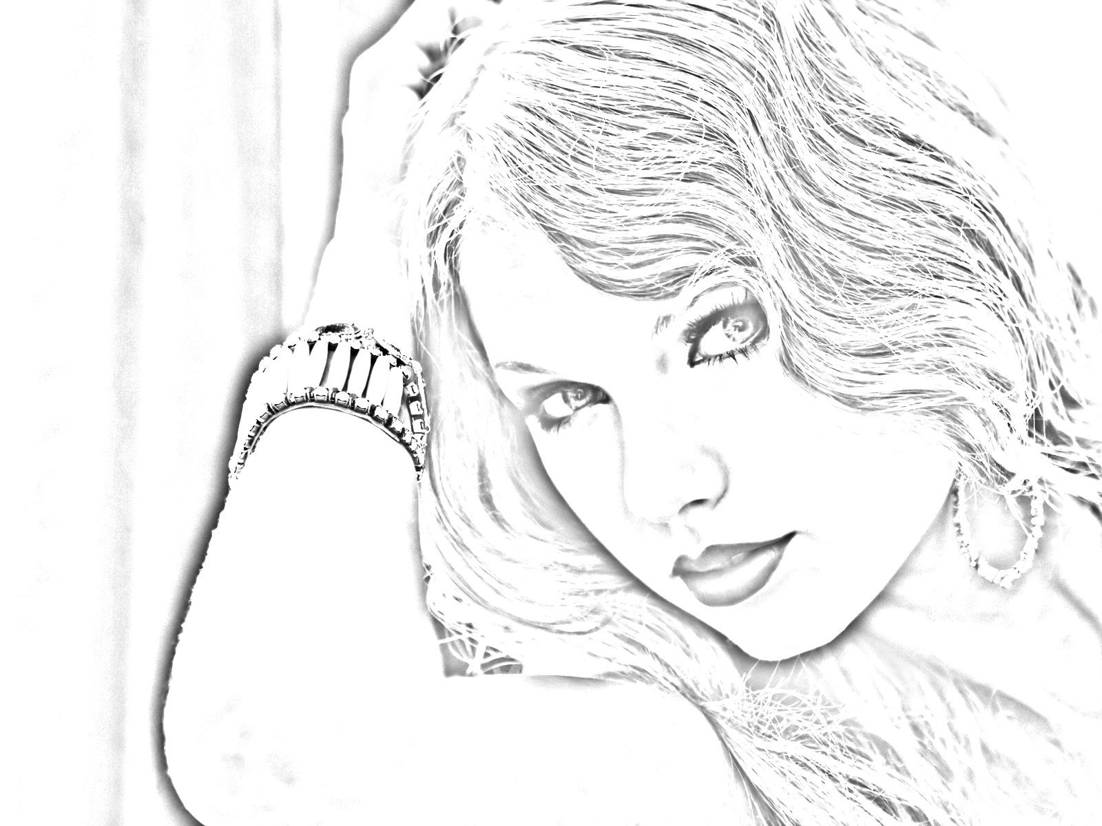 Taylor Swift - Coloring Pages for Kids and for Adults