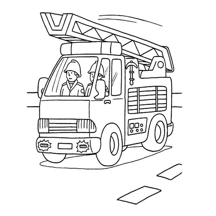 Fire department for kids - Fire Department Kids Coloring Pages