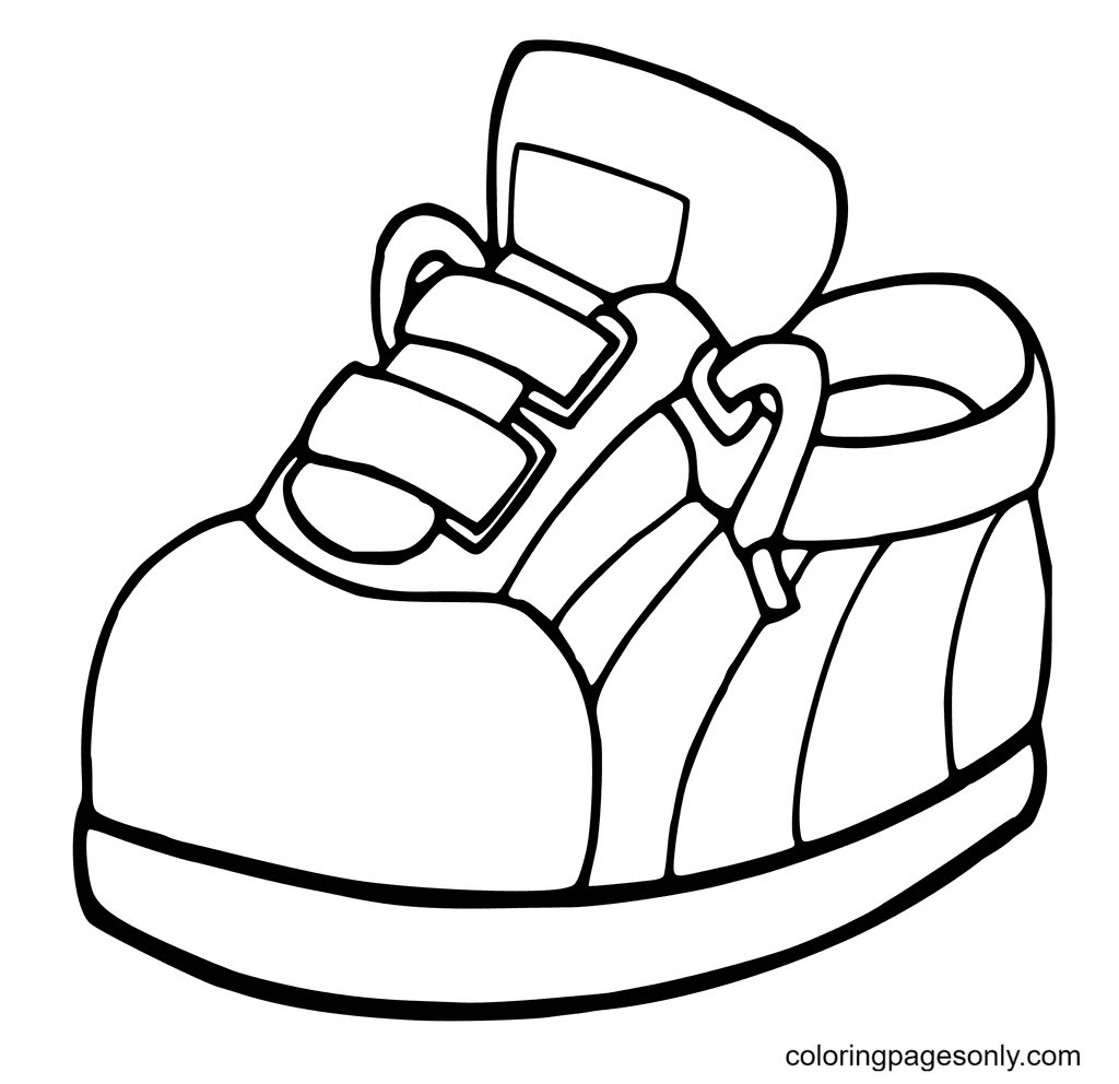 Kids Shoes Printable Coloring Pages - Shoe Coloring Pages - Coloring Pages  For Kids And Adults