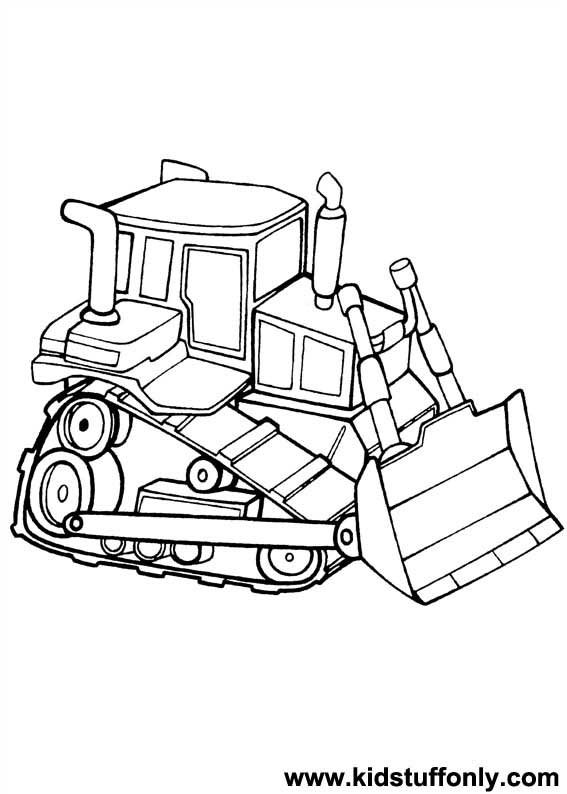 Drawing Bulldozer / Mecanic Shovel #141684 (Transportation) – Printable coloring  pages