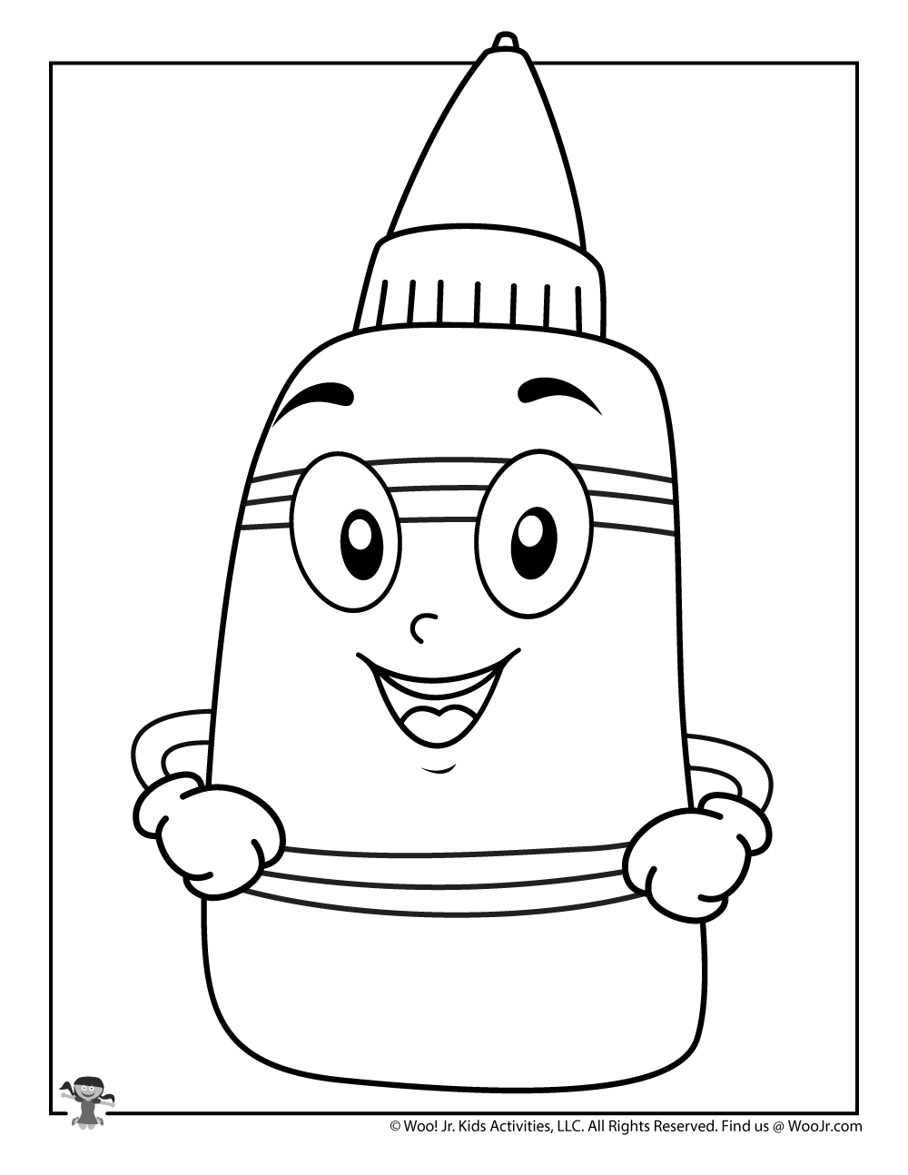 Glue Bottle Printable Kids Coloring Page | Woo! Jr. Kids Activities :  Children's Publishing