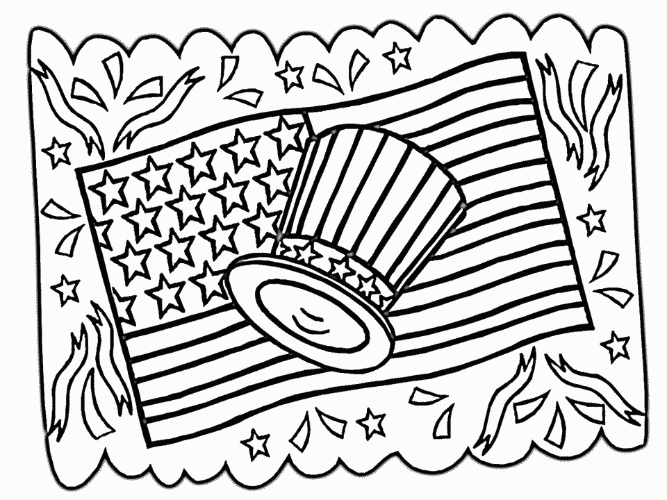 july 4th coloring page coloring home