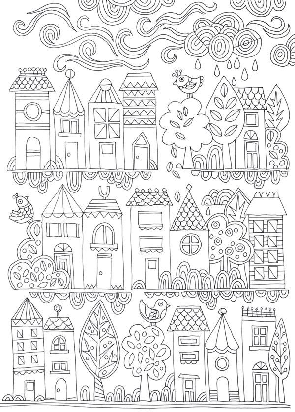coloring pages of wild west town
