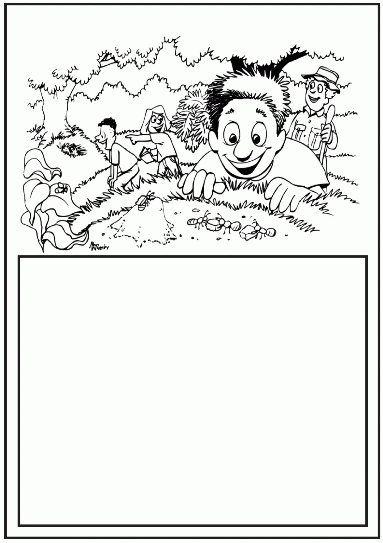 Ant Coloring Pages and Classroom activities