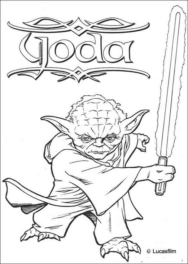 STAR WARS coloring pages - Master Yoda