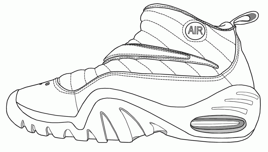 Easy Free Coloring Pages Of Ba Shoes To Color, Skills Coloring ...