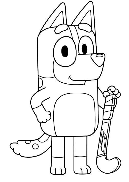 Drawing 16 from Bluey coloring page