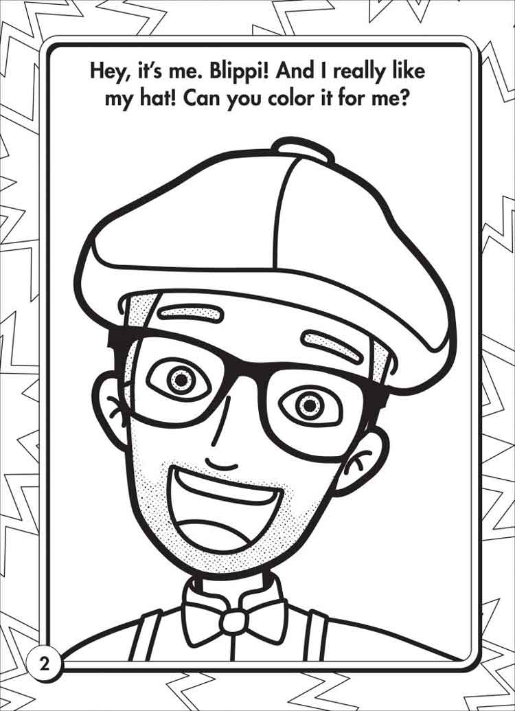10 Best Free Printable Blippi Coloring Pages For Kids - Coloring Home