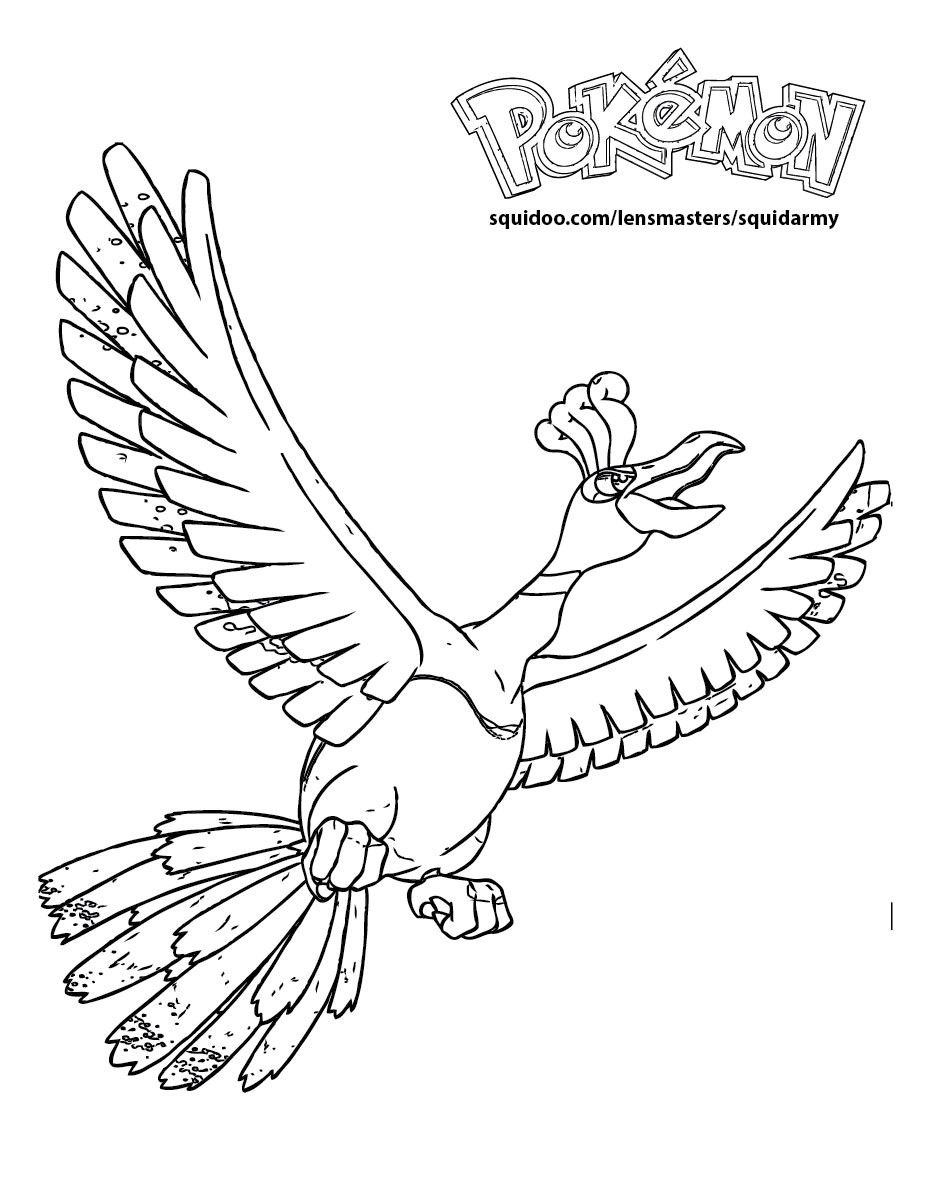 Pokemon Coloring Pages Ho Oh – From the thousands of images on the ...