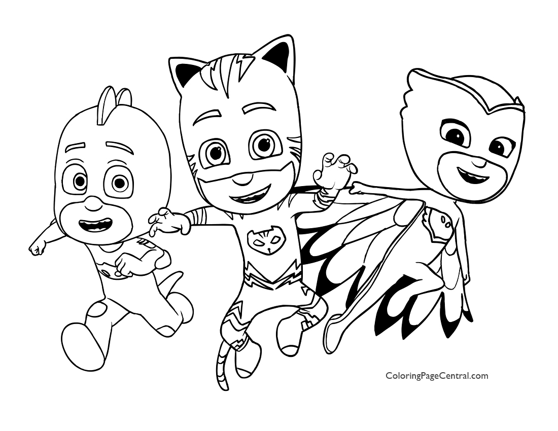 PJ Masks Coloring Page 02 | Coloring Page Central