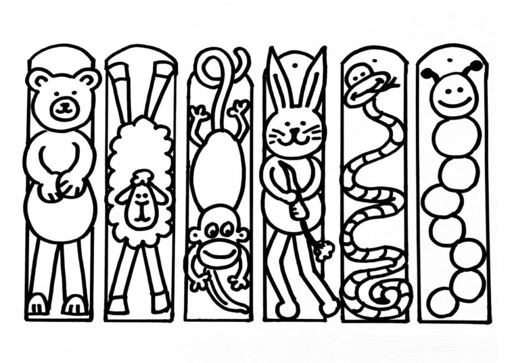 Bookmarks coloring pages | Printable coloring pages