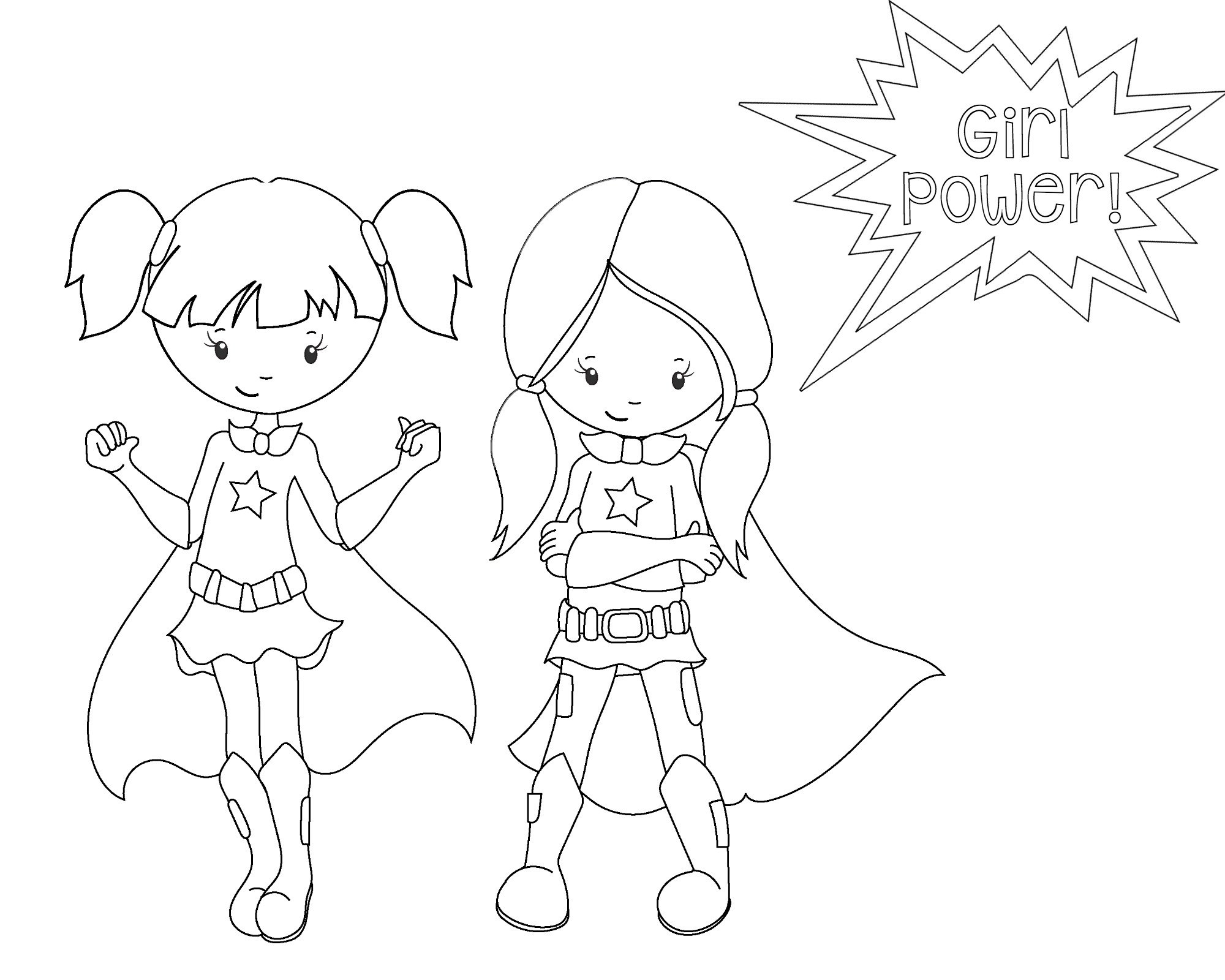 Free Printable Superhero Coloring Sheets for Kids - Crazy Little Projects
