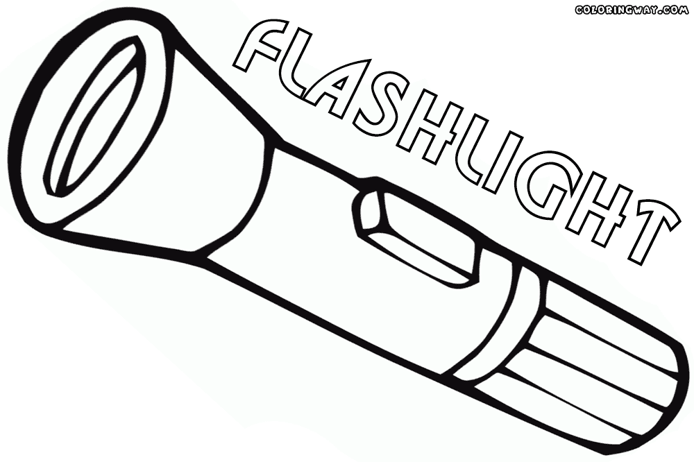 Flashlight coloring pages | Coloring pages to download and print