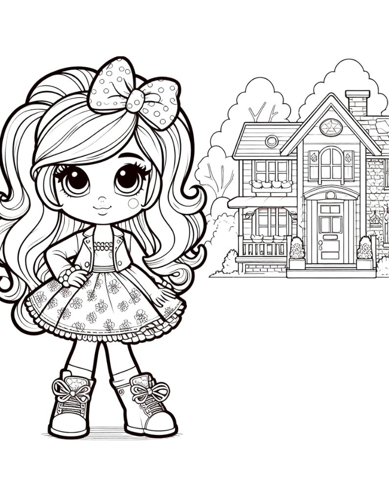 Gabby Dollhouse Coloring Pages - Free ...