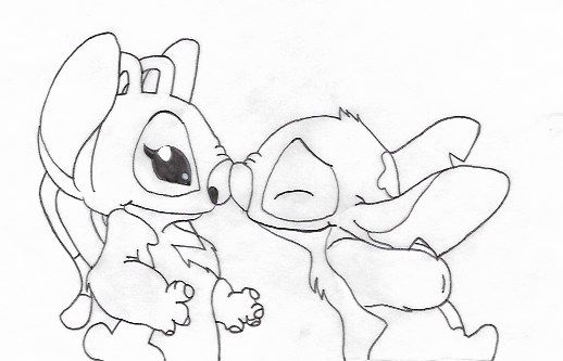 angel and stitch coloring page | Stitch coloring pages, Angel coloring pages,  Coloring pages