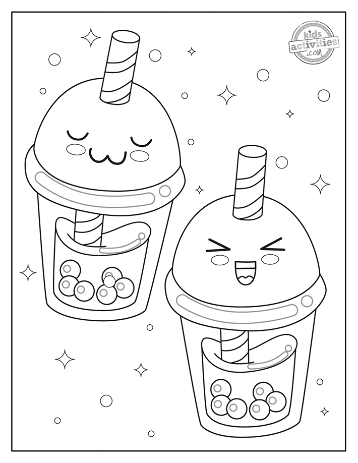 Free Kawaii Coloring Pages (Cutest Ever) | KAB