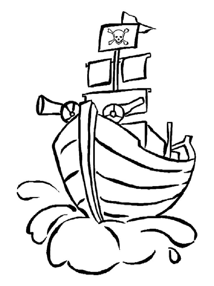 Pirate Flag Coloring Pages - Coloring Home
