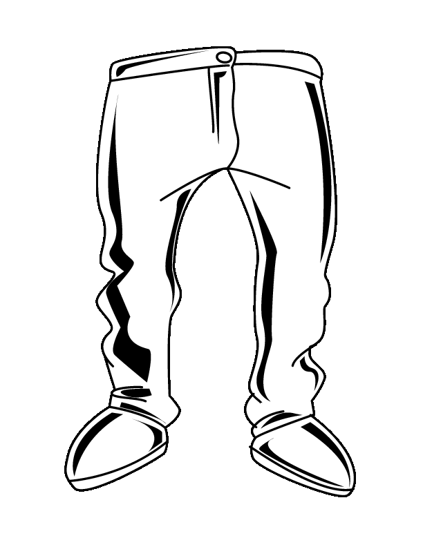 Pants Coloring Page - HiColoringPages