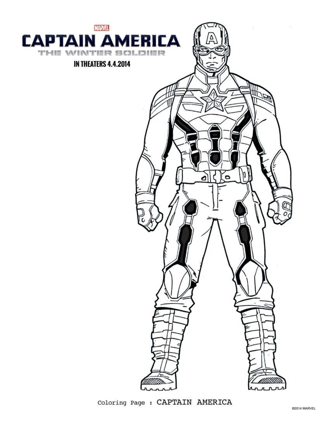 Captain America Coloring Pages - FREE Printable Coloring Pages ...