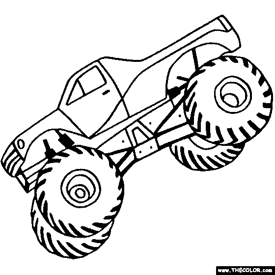 Monster Trucks Online Coloring Pages | Page 1