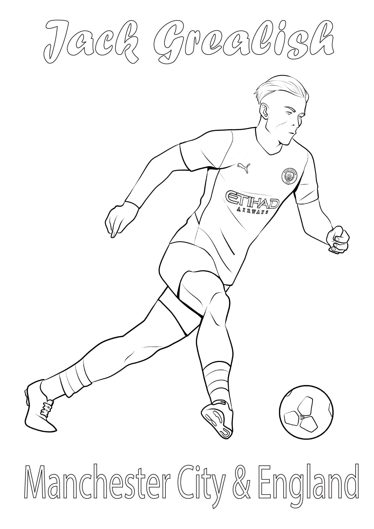 25 Man City Colouring Pages Value Pack – The Brilliant Game