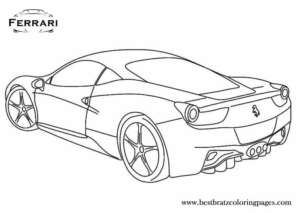 Free Printable Ferrari Coloring Pages For Kids | Bratz Coloring ...
