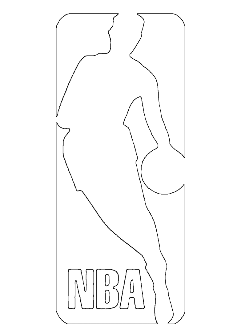 NBA Logo Coloring Page