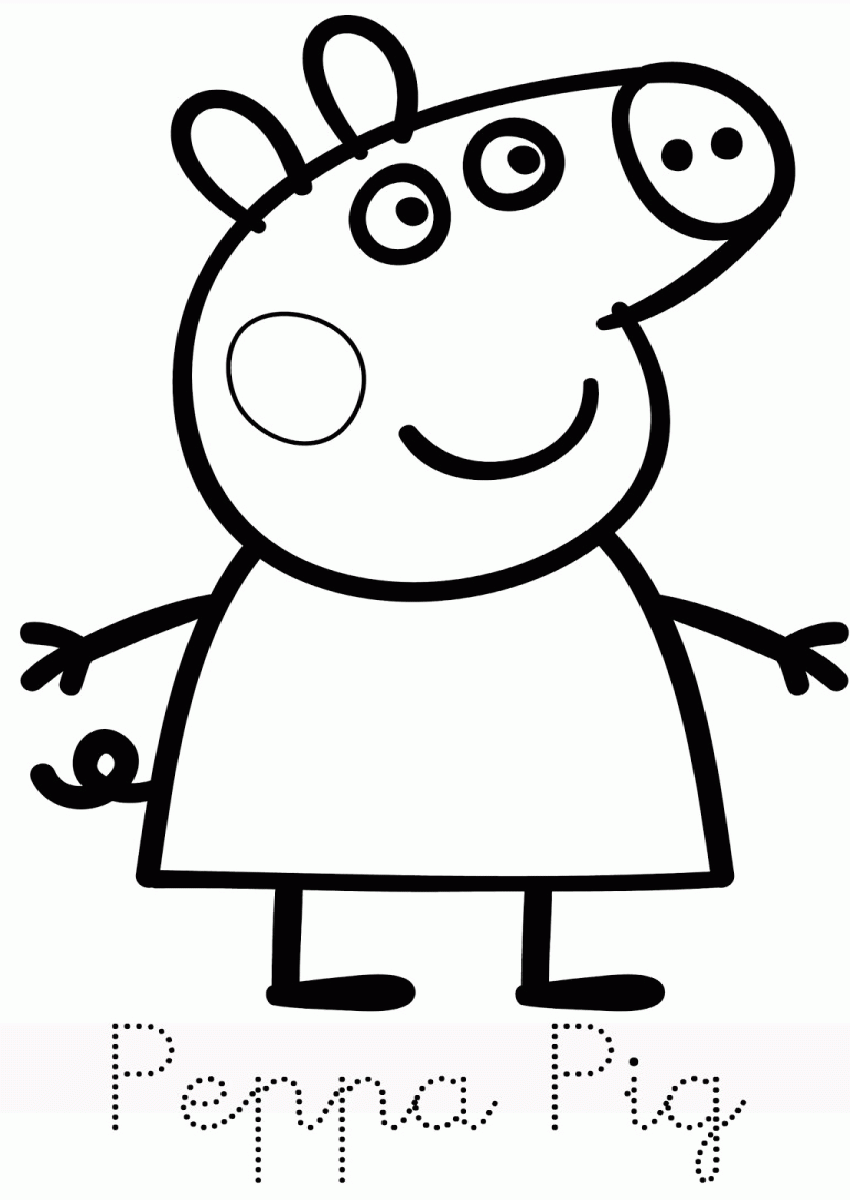 Printable Coloring Pages Peppa Pig Coloring Home
