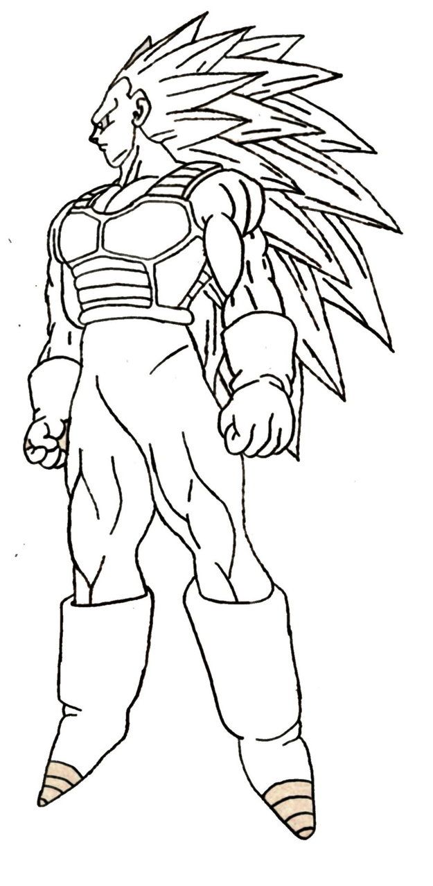 Vegeta - Coloring Pages for Kids and for Adults