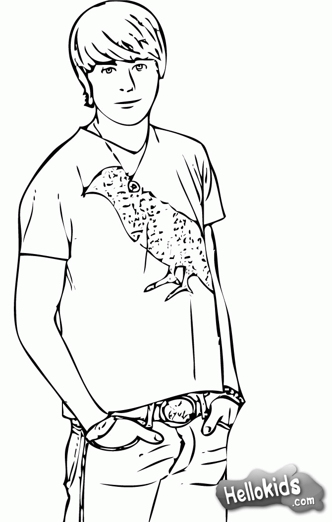 Troy High School Musical Coloring Page