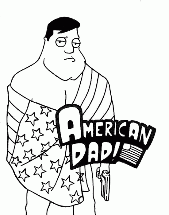 American Dad Coloring Page
