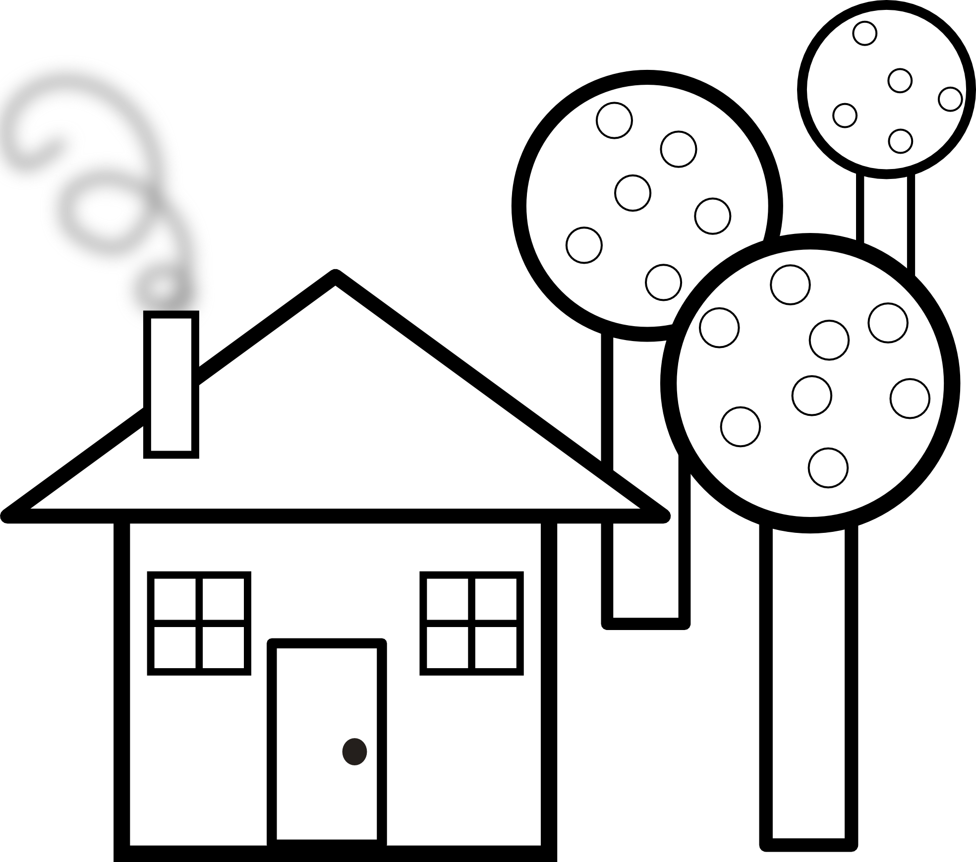Haunted House Coloring Page | Clipart Panda - Free Clipart Images