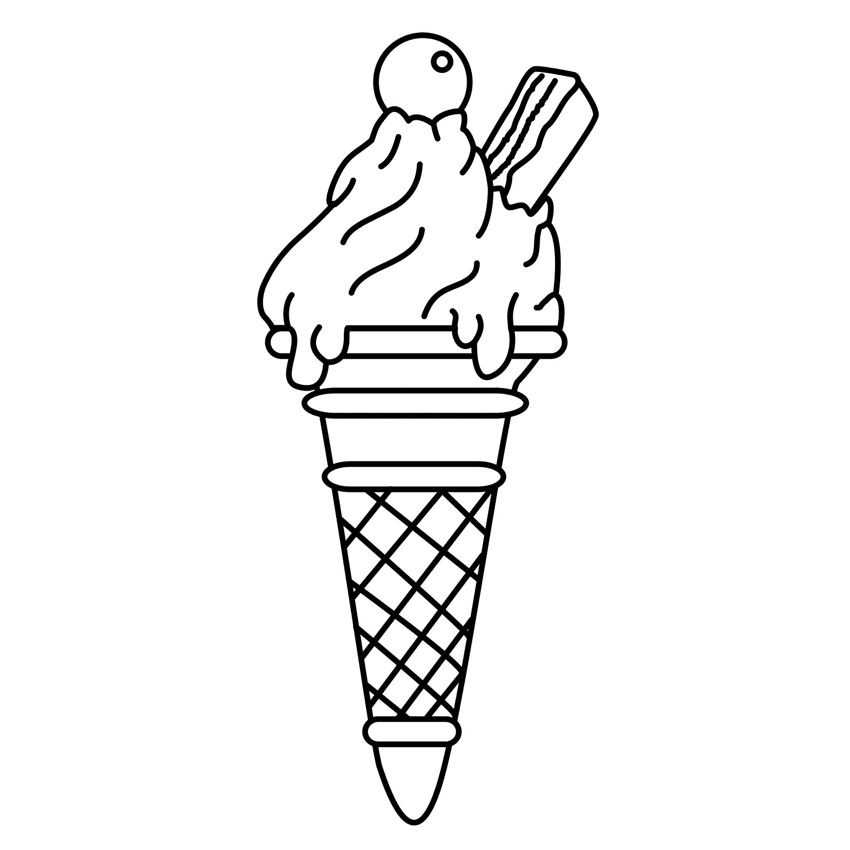Ice Creams Coloring Pages   Coloring Home