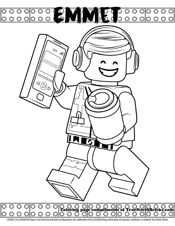 Coloring Page - Emmet | Lego movie coloring pages, Coloring pages, Lego  coloring pages