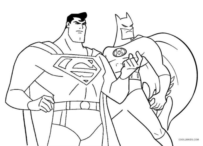 Batman And Superman Coloring Pages Coloring Home