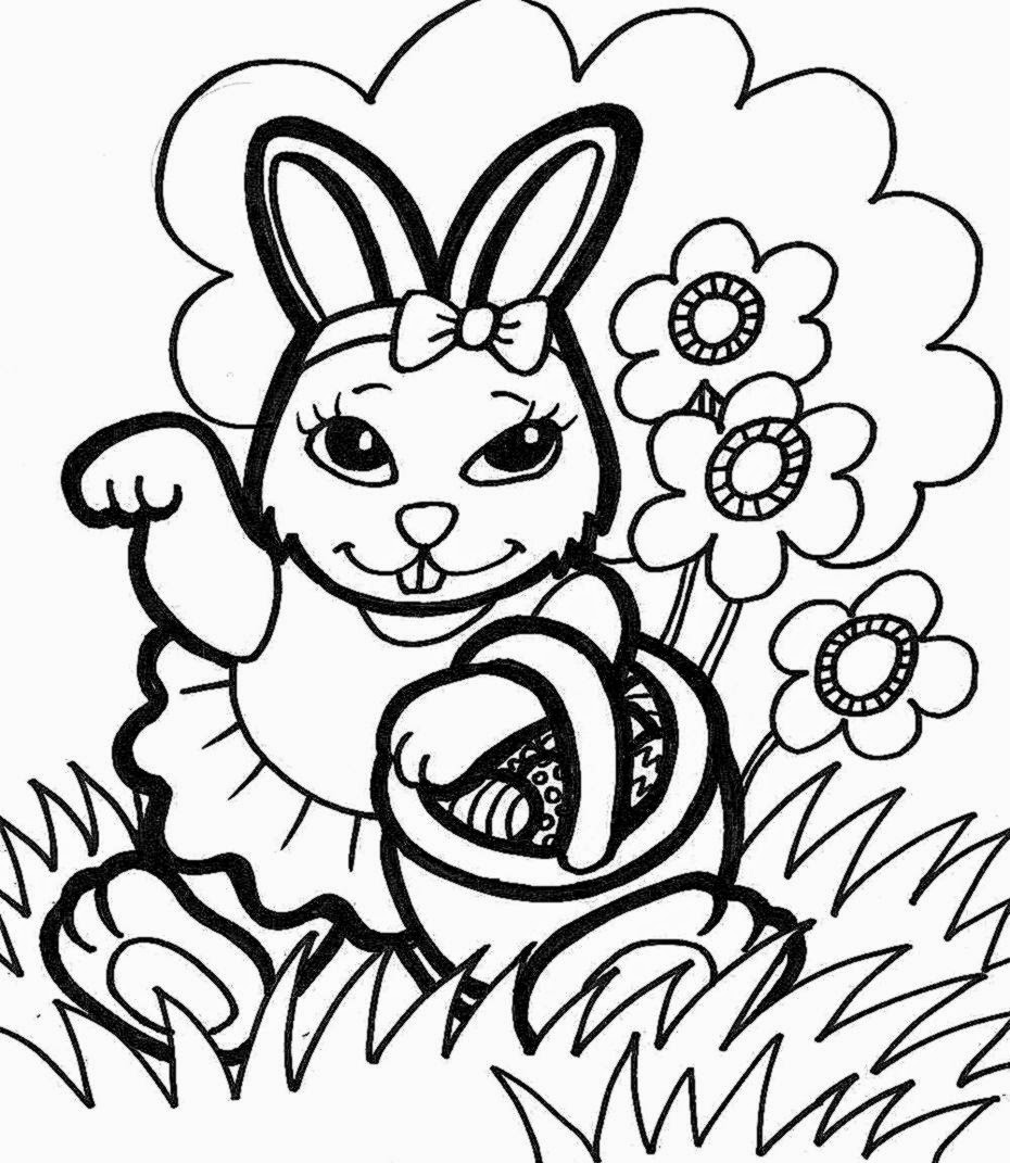 Download A Duck And The Easter Bunny Coloring Pages - Coloring Home